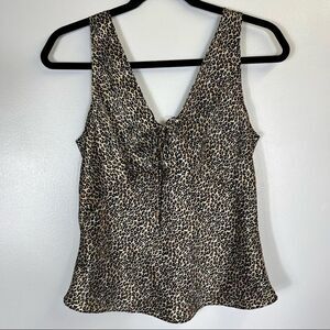 Y2K Animal Print Top Size Small